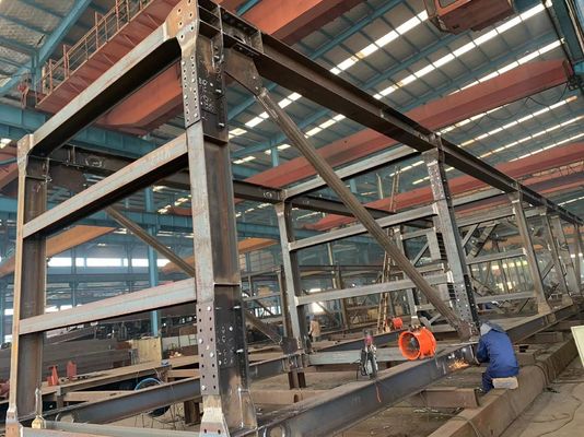 Heavy Steel Structure Frame Skid For Equipment Platform Oil Industry