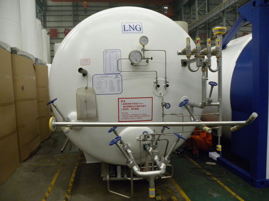 Cryogenic LNG Tank 11m3 - 60m3 Vertical And Horizontal Type